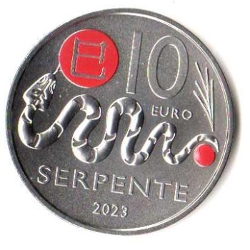 10 euro San Marino 2023 Kalendarz chiński - Wąż