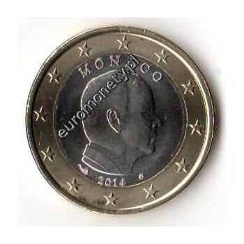 1 euro obiegowe Monaco 2014
