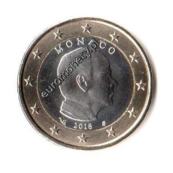 1 euro obiegowe Monaco 2018