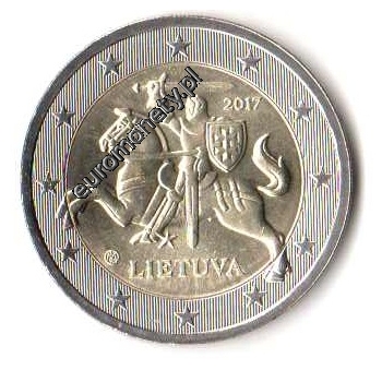 2 euro obiegowe Litwa 2017