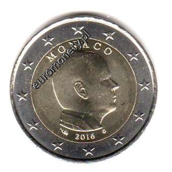 2 euro obiegowe Monaco 2016