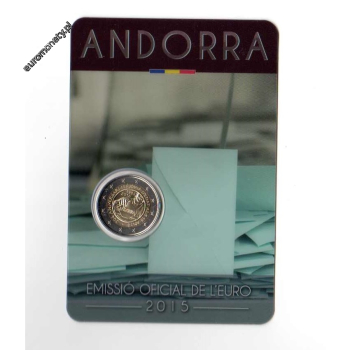 2 euro okolicznościowe Andora 2015 - pełnoletność