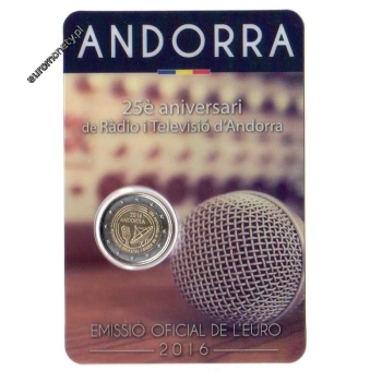 2 euro okolicznościowe Andora 2016 Radio i TV