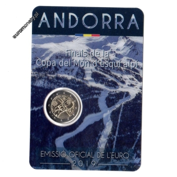 2 euro okolicznościowe Andora 2019 Narciarstwo