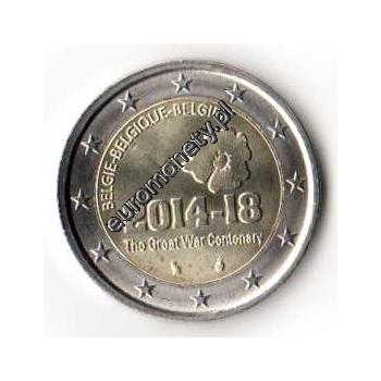 2 euro okolicznościowe Belgia 2014 Rocznica I Wojny Światowej