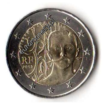 2 euro okolicznościowe Francja 2013 Coubertin