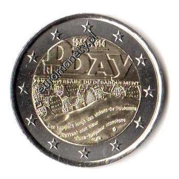 2 euro okolicznościowe Francja 2014 D-day