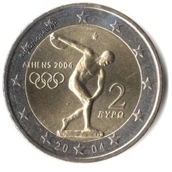 2 euro okolicznościowe Grecja 2004