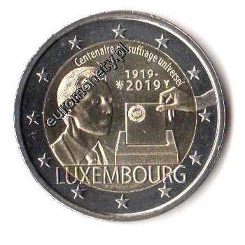 2 euro okolicznościowe Luksemburg 2019 Wybory