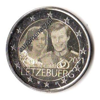 2 euro okolicznościowe Luksemburg 2021 Ślub - FOTO