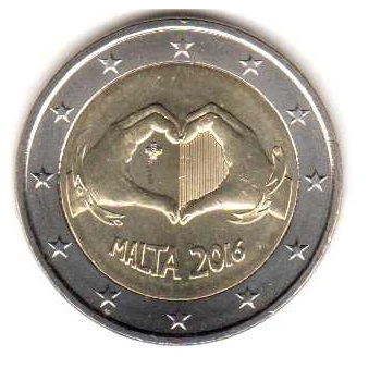 2 euro okolicznościowe Malta 2016 Miłość