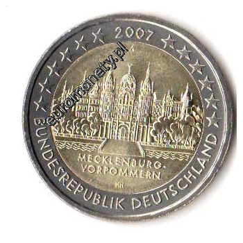 2 euro okolicznościowe Niemcy 2007