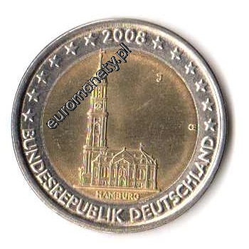2 euro okolicznościowe Niemcy 2008