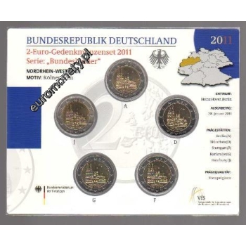 2 euro okolicznościowe Niemcy 2011 - folder