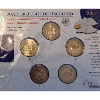 2 euro okolicznościowe Niemcy 2017 - folder