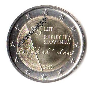 2 euro okolicznościowe Słowenia 2016 Niepodległość