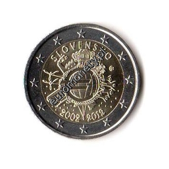 2 euro okolicznościowe Słowacja 2012 - 10-lat euro w obiegu
