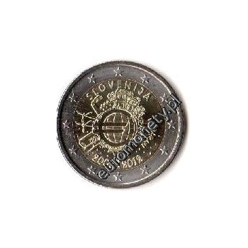 2 euro okolicznościowe Słowenia 2012 - 10-lat euro w obiegu