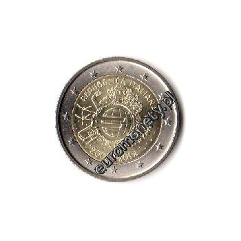 2 euro okolicznościowe Włochy 2012 - 10-lat euro w obiegu
