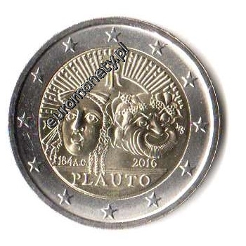 2 euro okolicznościowe Włochy 2016 Plauto